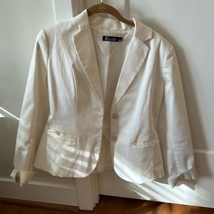 White blazer